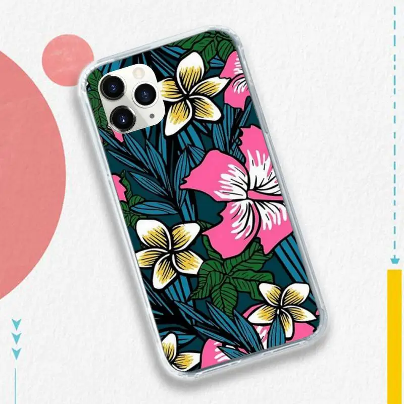 

fashion Retro Banana leaf Phone Case for iPhone 11 12 pro XS MAX 8 7 6 6S Plus X 5S SE 2020 XR