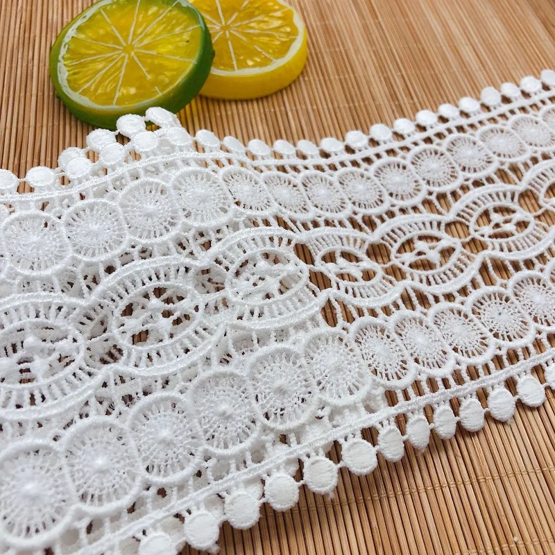 

Hollow water soluble milk silk lace barcode bilateral peas clothing accessories DIY lace wedding dress
