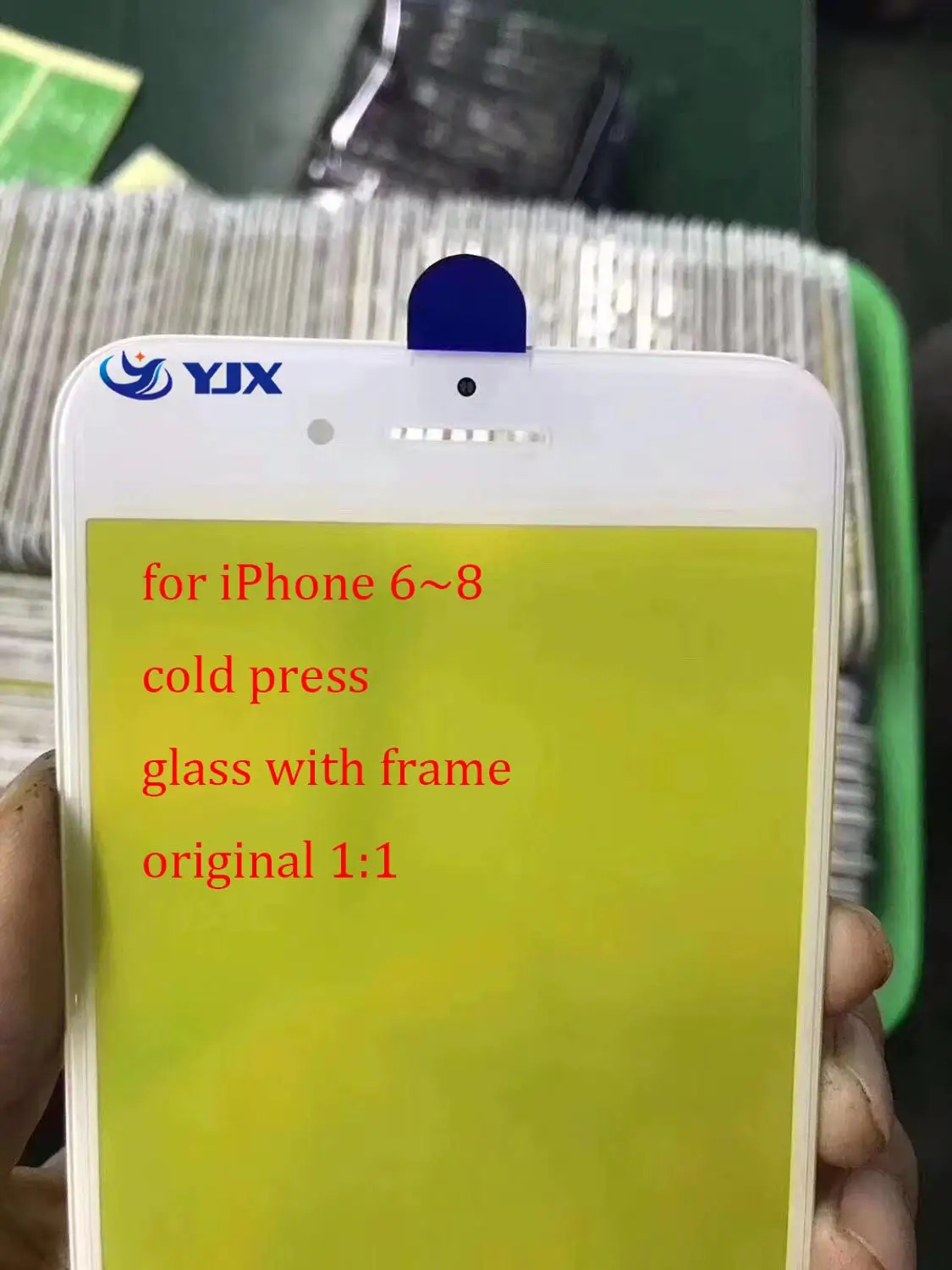 Оригинальное Сенсорное стекло 2 в 1 1:1 внешнее Переднее с рамкой для iPhone 6 6S Plus