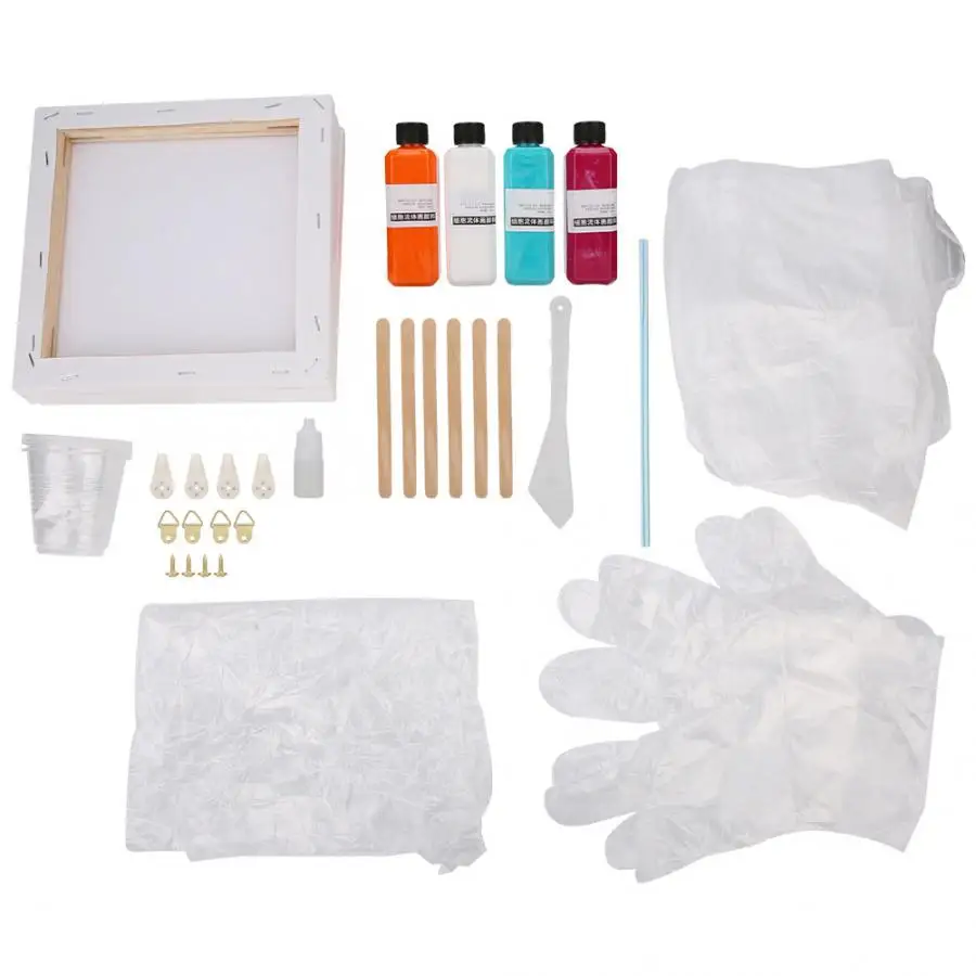 Набор для рисования акриловой жидкостью инструмент акварелью Материалы