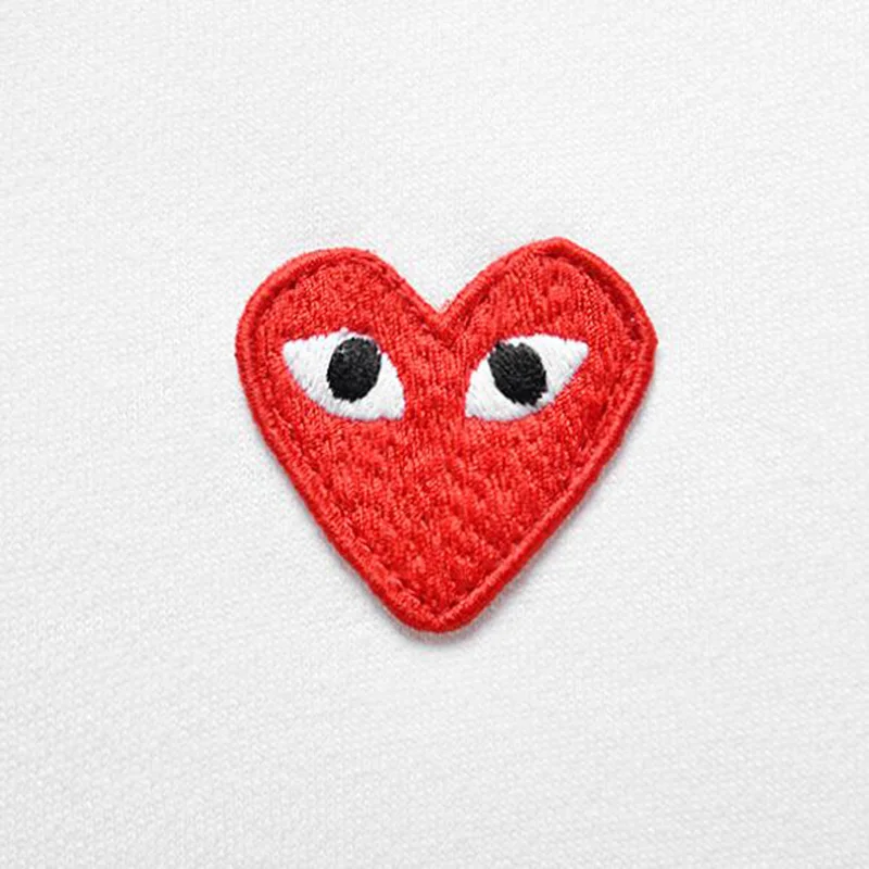 Свитер для родителей и детей осень-зима с мультяшной вышивкой сердечки круглый