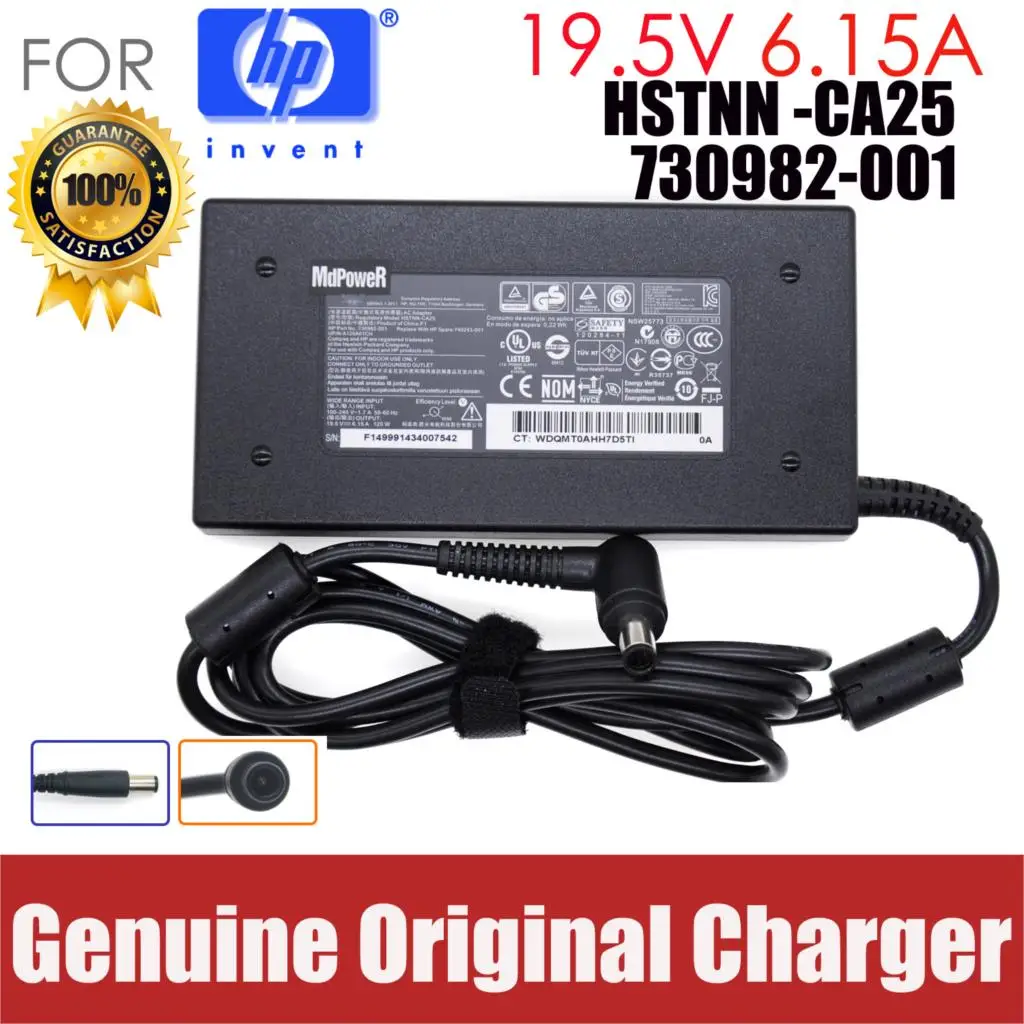 

Original 19.5V 6.15A 120W FOR HP proone 460 G2 G3 600 G4 DV6-6100TX 6151TX 6153TX laptop power AC adapter charger HSTNN-LA25