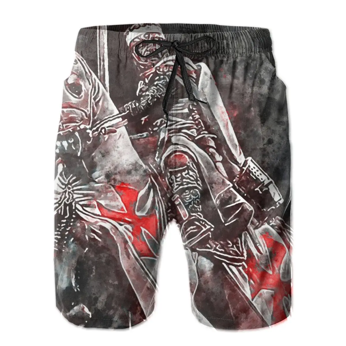 

Mens Pants Ancient Templar Knight Surfing Beach Board Swim Trunks Sport Quick Dry Mesh Casual Sarcastic Pretty Shorts for Boy
