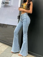 fashion high waist stretch pants women 2021 sexy jeans flared pants y2k femme casual comfort denim woman trousers skinny jean