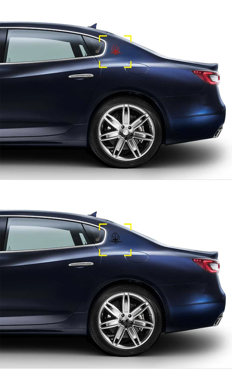 

Car ABS Sticker for Maserati Granturismo Quattroporte Ghibli Levante GT Logo Car Emblem Badge Styling Stickers Accessories