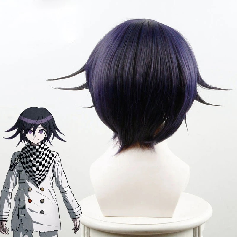 

Danganronpa V3 Killing Harmony Cosplay Wig Ouma kokichi Costume Play Woman Adult Wigs Halloween Anime Game Hair free shipping