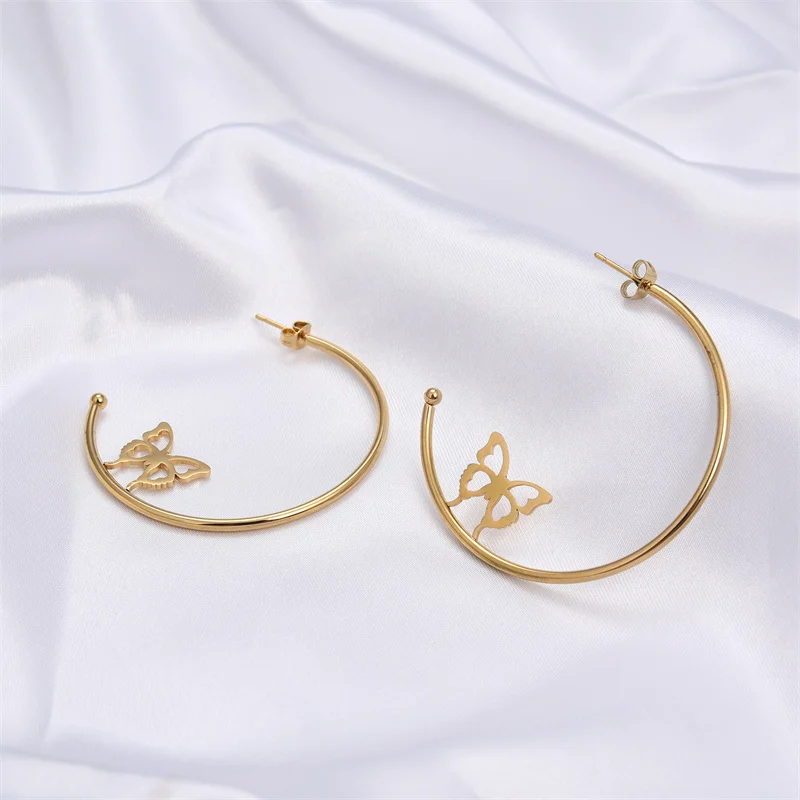 Женские серьги-бабочки FYSARA классические корейские висячие серьги в форме звезд и