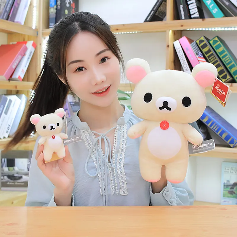 Kawaii Rilakkuma плюшевая кукла парная подвеска мультфильм милый Тедди коричневый