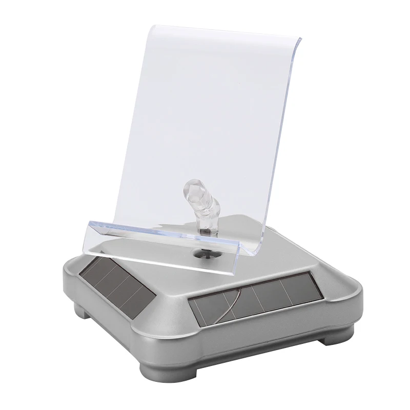 Вращающаяся витрина на солнечных батареях ювелирное изделие мобильный телефон