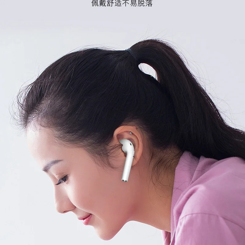 original i12s earphone portable Mi ni tws Bluetooth 5.0 true wireless headphones include power bank case for xiaomi iPhone | Электроника