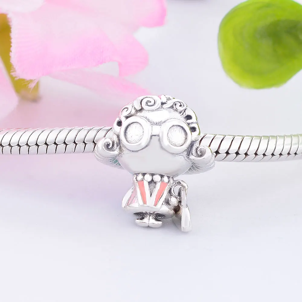 Fit Original pandora Charms Bracelet Summer Collection 925 Sterling Silver Old Lady Charm Bead DIY Jewelry Making berloques | Украшения и