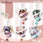 Брелок Genshin Impact Shen He Yun Jin HuTao Xiao kaedeхара Kazuha мультяшный Косплей подвеска реквизит аксессуары Рождественский подарок