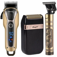 professional barber hair clipper rechargeable electric t outliner finish cutting machine beard trimmer shaver cordless corded