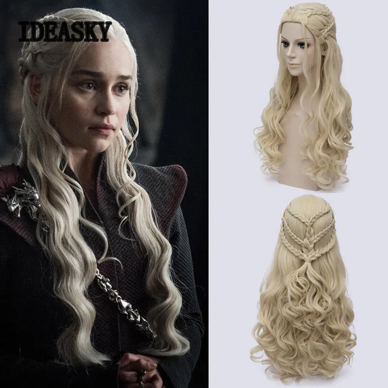 Парик для косплея &quotИгра престолов&quot Дейенерис Таргариен синтетические волосы