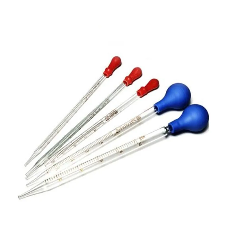 

Glass graduated pipette 1ml-10ml pipette laboratory rubber pipette