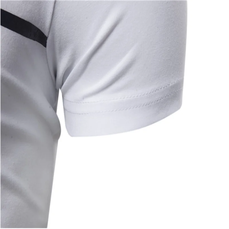 

Summer New Men's Solid Color T-Shirt Lettered Printing Casual Short Sleeves Pure Cotton Shirt