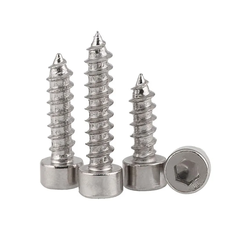 GuHua 8.8 High Strength Hexagon Socket Cheese Head Self Tapping Screws Nickelag Cup Hex M4M5M6 10PCS | Обустройство дома