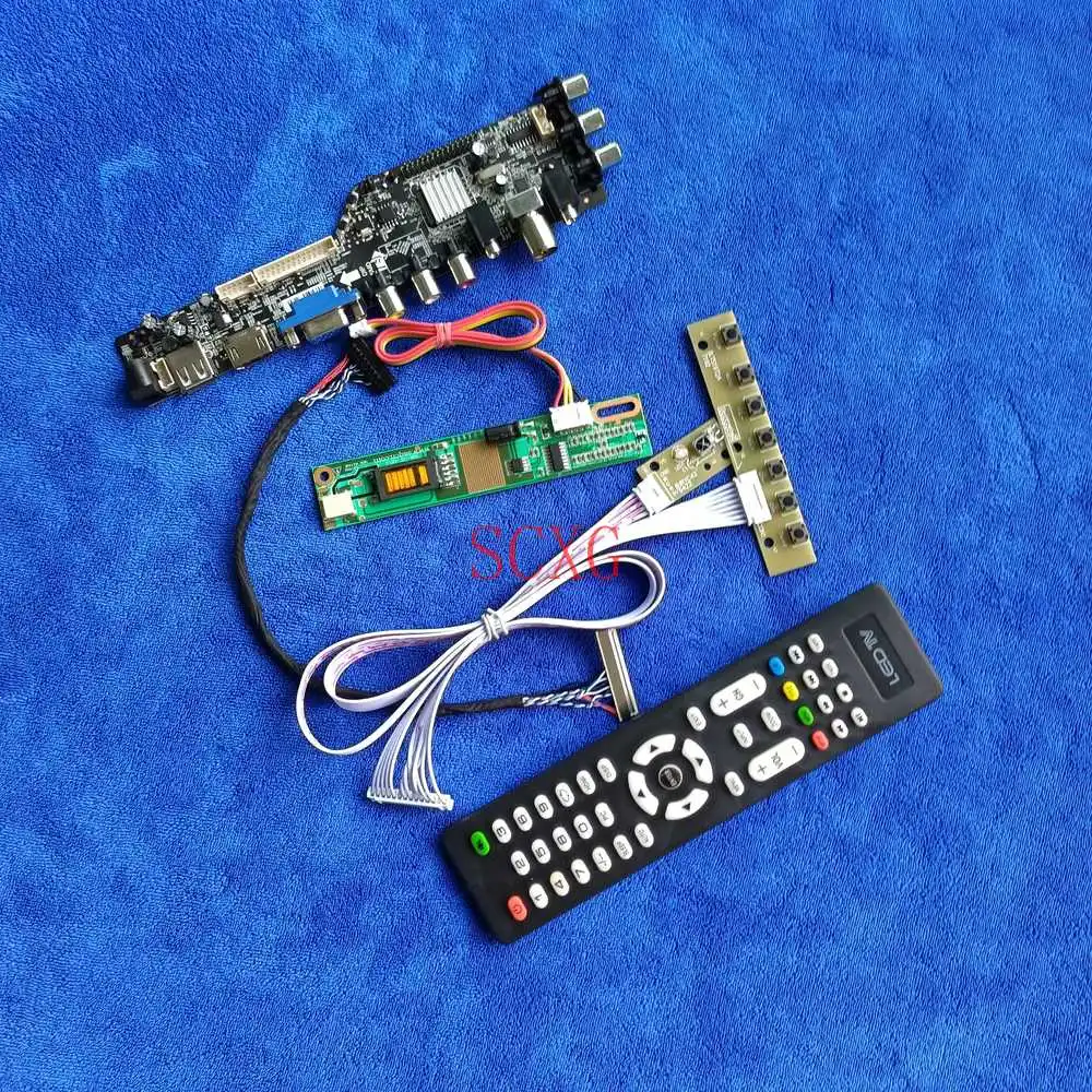 

1280*800 для LP154W01-TL12/TLA1/TLAA/TLAE/TLB5 цифровой DVB ЖК-дисплей плата контроллера AV VGA USB HDMI совместимых с 1 с холодным катодом (CCFL) 30 контактный LVDS комплект