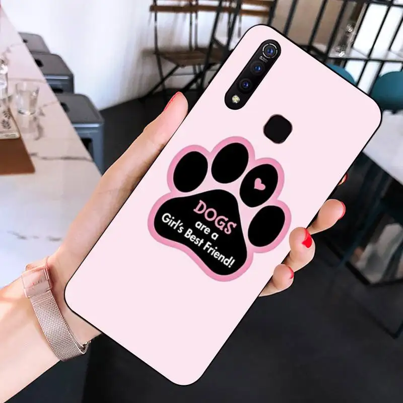 

Cat Dog Paw Animal Cartoon Phone Case for Huawei Mate 20 10 9 40 30 lite pro X Nova 2 3i 7se