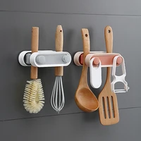 multifunctional mop clip hook kitchen shelf storage brush broom hanger free punching self adhesive household bathroom tool 2021