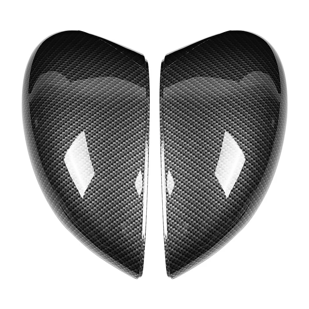 

Pair Side Rearview Mirror Housing Cap Carbon Fiber Texture 1594546 1594522 Fits for Ford Fiesta 2009-2015
