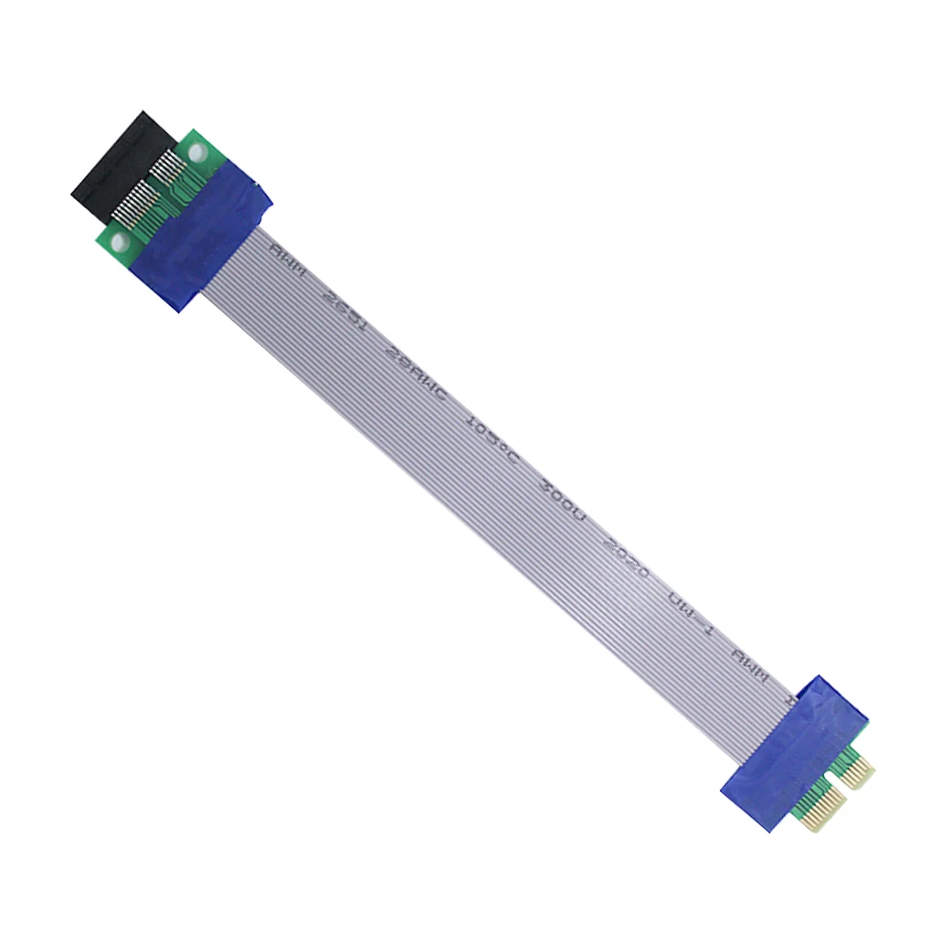 

PCI Express Flex Relocate Cable PCI-E 1X to 1x Slot Riser Card Extender Extension Ribbon for Bitcoin Miner Computer Accessory