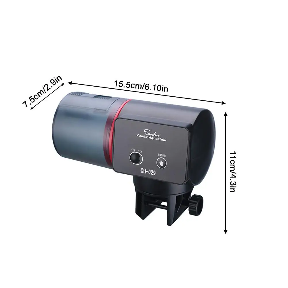 

Automatic Fish Tank Timer Feeder Fish Food Dispenser for Aquarium Fish Tank Portable Fish Feeder with USB Charger Cable