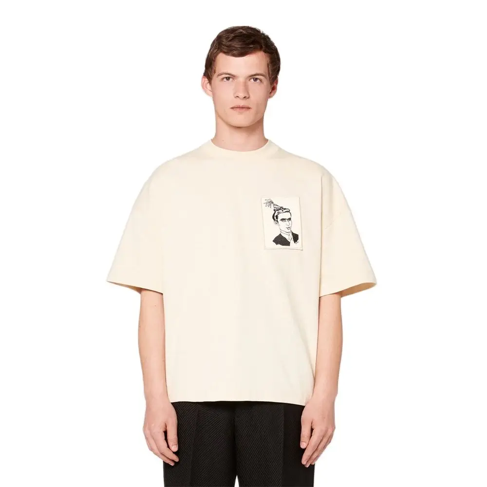 Футболка AMI с круглым вырезом женская спортивная одежда рисунком удобная модная