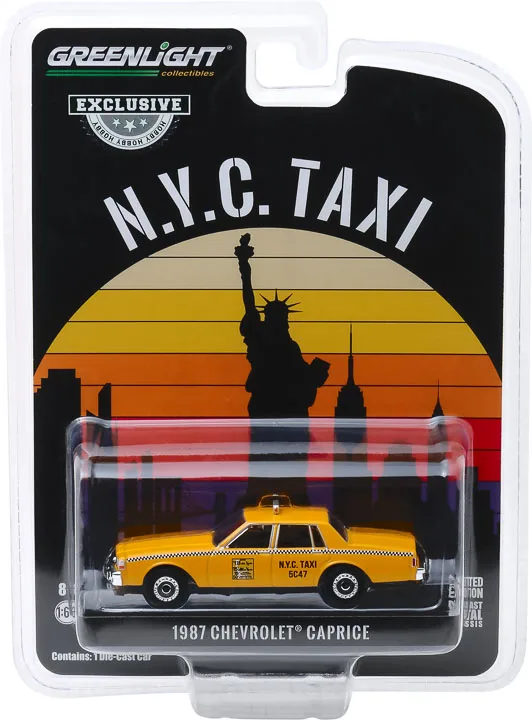 Зеленый светильник 1:64 2017 Chevro let Caprice NYC Taxi boutique литые игрушечные машинки для детей