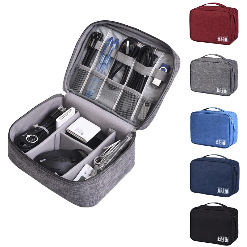 Portable Digital Bag Outdoor Activities Travel Tactical Bags SD Card Charger Data Cable Organizer Package Accessories | Спорт и