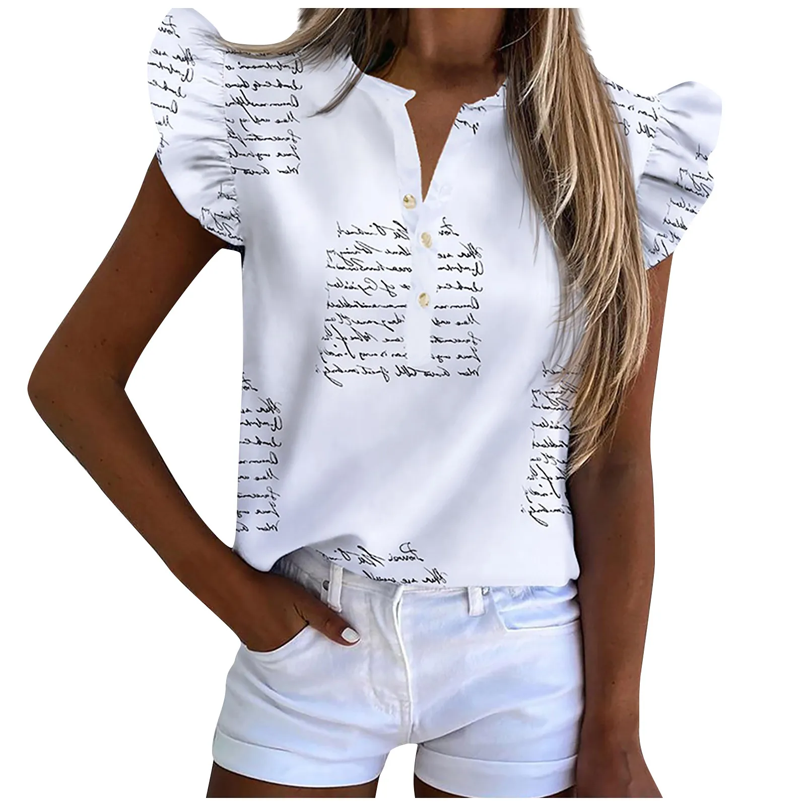 

Блузка Женская Винтажная с оборками, на молнии, 40 #