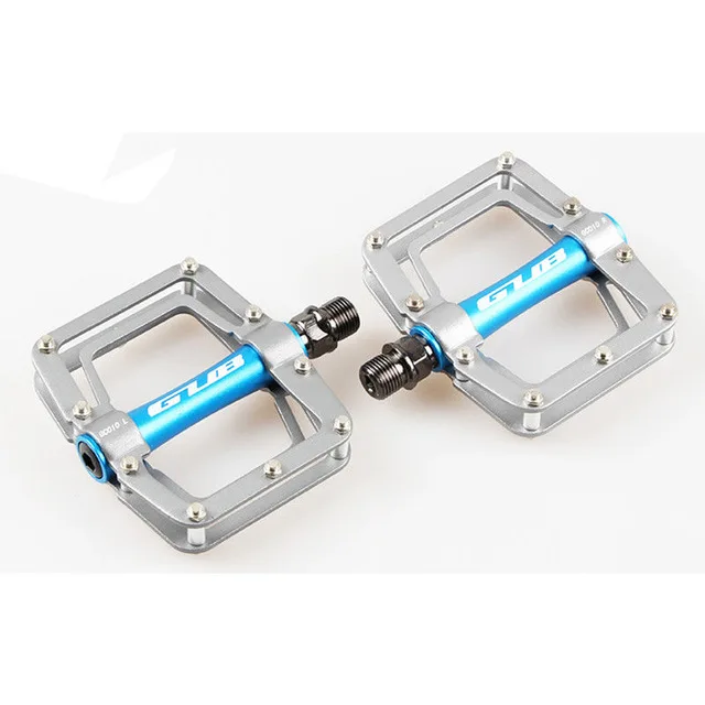 010-Silver GUB CNC алюминиевый сплав горный велосипед MTB Педали Дорожный Велоспорт DU герметичный подшипник велосипедные педали сверхлегкие велосипедные педали запчасти - Цвет: 010-Silver