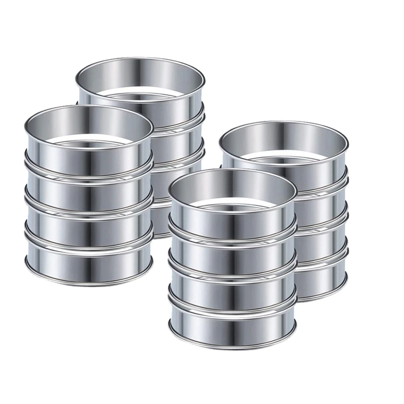 

16 шт., круглые кольца для маффинов, 4,1 дюйма