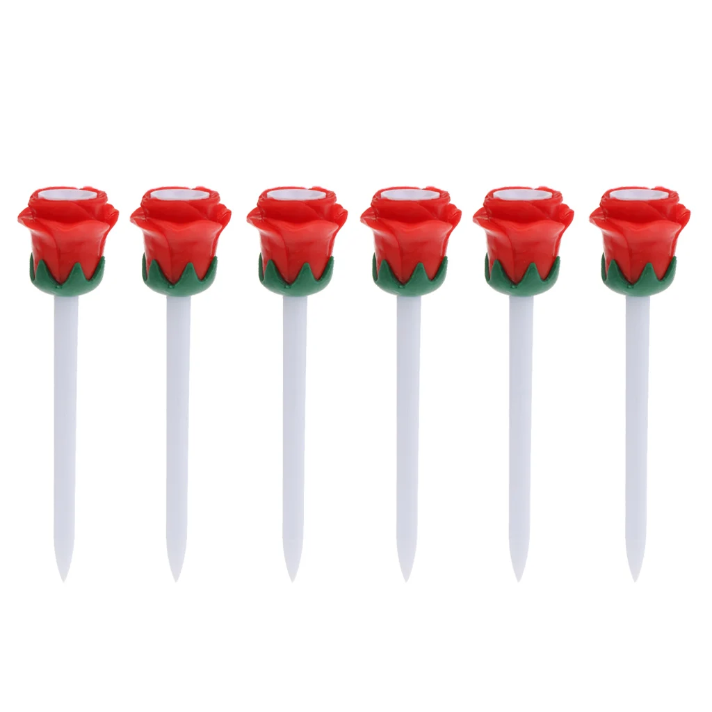 

Pack Of 6PCS 84cm Long Plastic Flower Top Golf Tees Random Color