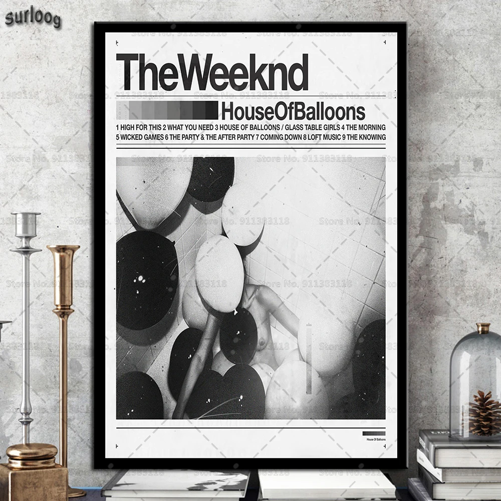 Плакат The Weeknd с музыкой певицей звездами настенные художественные плакаты