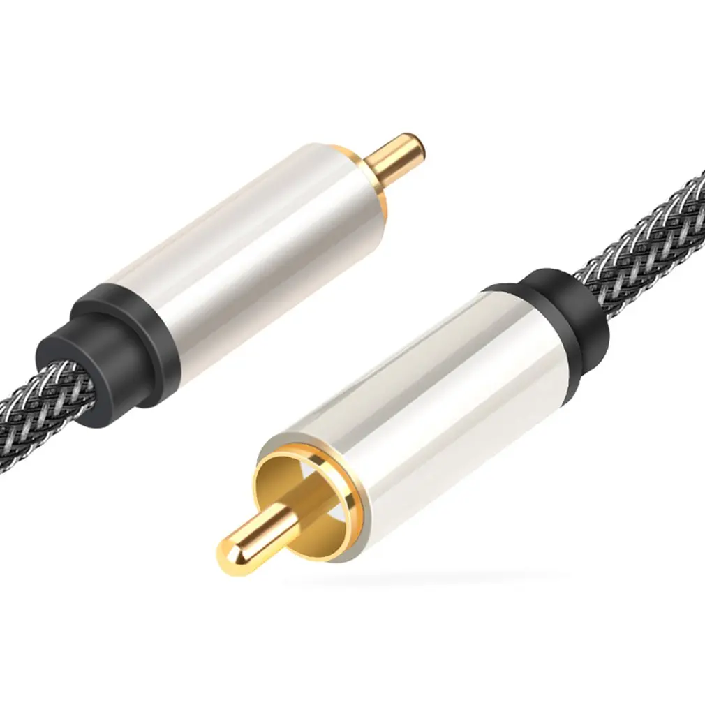 Коаксиальный кабель HiFi 5 1 SPDIF RCA-RCA штекер-штекер стерео аудио нейлоновый 3 м RCA