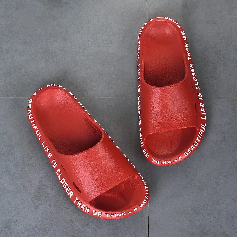 Женские модные домашние тапочки для влюбленных шлепанцы на плоской подошве