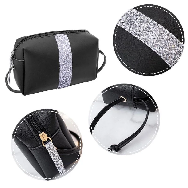 Small Sequins Shoulder Messenger Bag Ladies Lady Handbag Pu Leather | Багаж и сумки