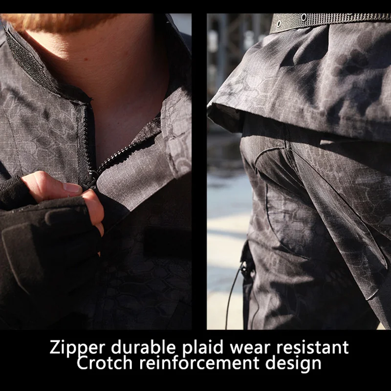 

Military Uniform Airsoft Camouflage Tactical Suit Camping Men Army Special Forces Combat Jacket Pants Militar US Soldier Clothes