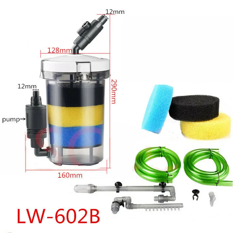 110-240V SUNSUN аквариум внешний корпусный фильтр LW602B LW603B прозрачный фильтр