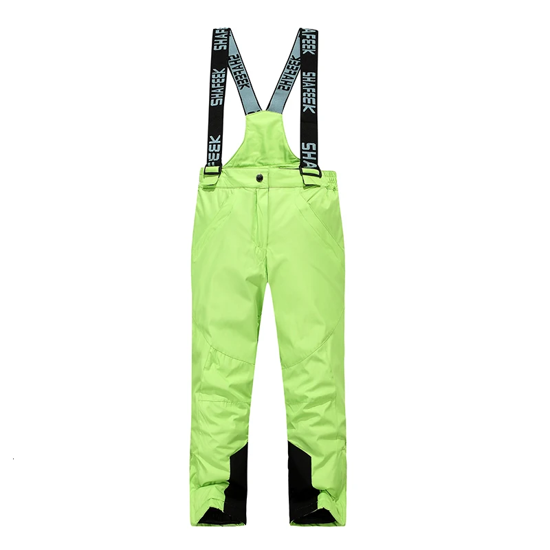 Лыжные штаны для мальчиков и девочек стильные Непродуваемые водонепроницаемые