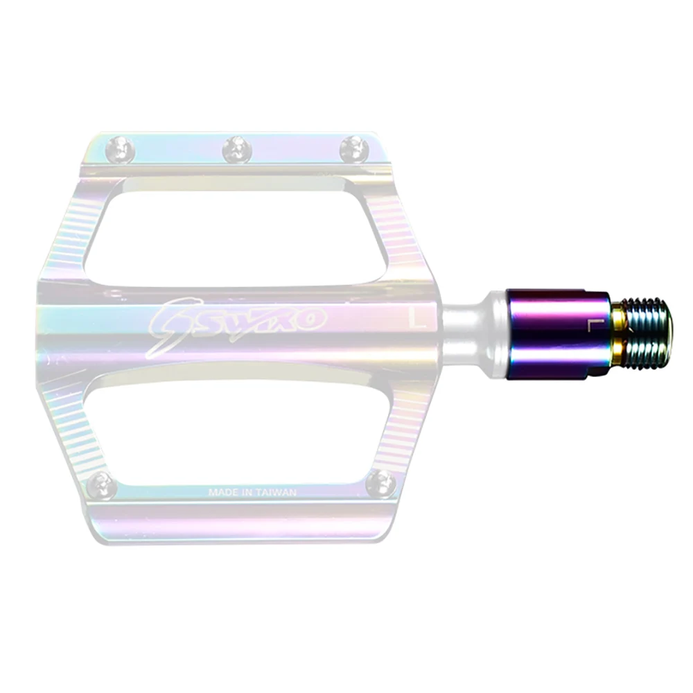 

1 Pair MTB Bike Pedal Extender Aluminum Alloy Foot pedal extender Lock Crank Extension Shaft Spacer For Power Bicycle pedals