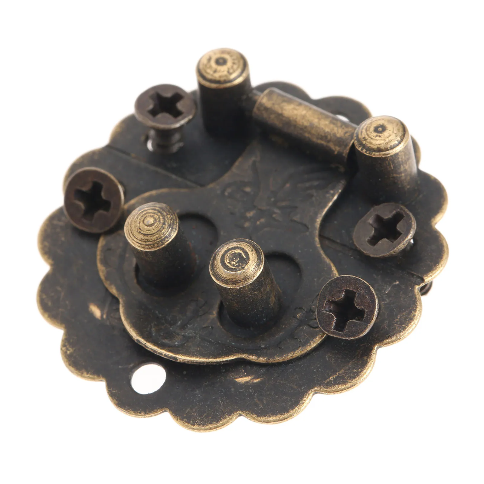 Замки с защелкой под античную бронзу винтажные замки круглые нагрудные