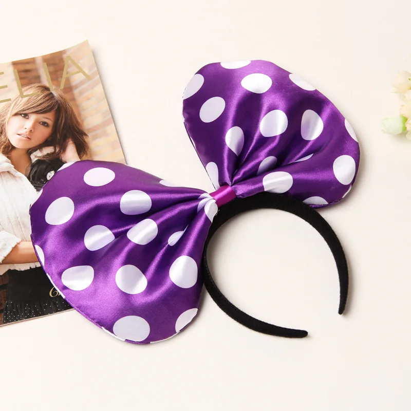 Красные леггинсы розового цвета с большим бантом Rosa обручем для волос девочек