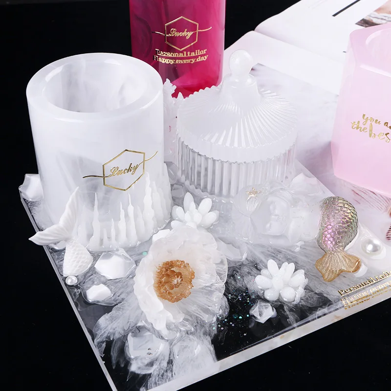 Держатель для карандашей силиконовый ручка декорирования формы держатель DIY