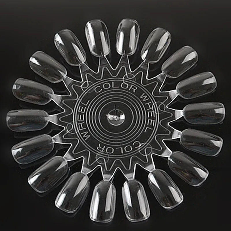 18 цветов таблица ногтевого дизайна акриловый практический дисплей круглое