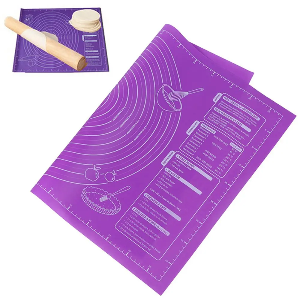 Новинка силиконовый коврик для выпечки 45 х60 мм большой раскатки теста пиццы