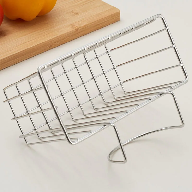 Держатель губки из нержавеющей стали крючок для тряпки полка слива раковины