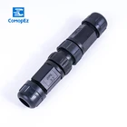 Водонепроницаемый Кабельный соединитель, IP68 2 3 4 5 6 7 8 9 Pin Уличное оборудование для безопасности, проводные разъемы для автомобилей, светодиодные лампы, 1 шт.