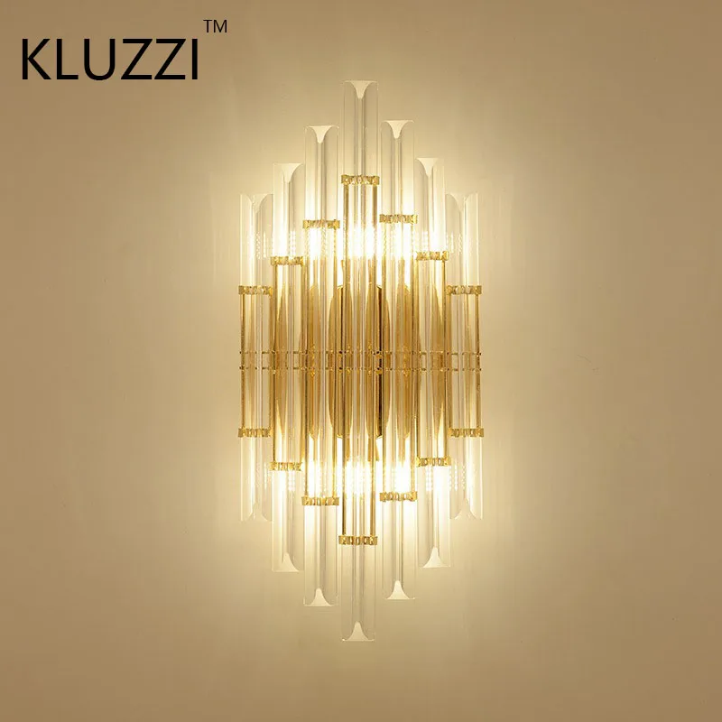 Настенный светильник из хрустального стекла в скандинавском стиле современный